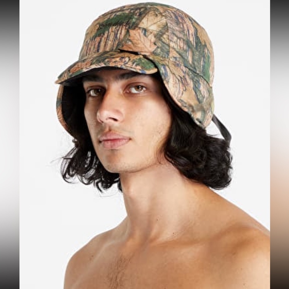 GRAMICCI TAION DOWN FEATHER FILL MOUNTAIN TRAPPER CAP LEAF CAMO NWT $93